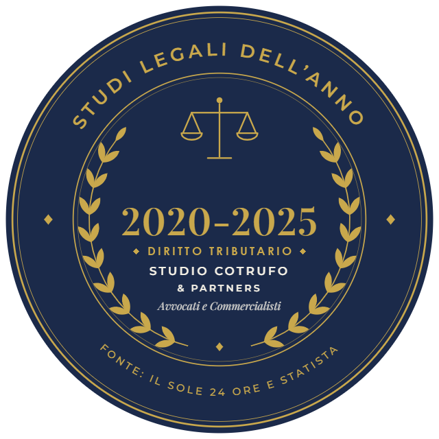 Studi Legali dell'Anno 2020-2025 - Diritto Tributario Studi Legali dell'Anno 2020-2025, Diritto Tributario - Studio Cotrufo & Partners (fonte: Il Sole 24 Ore e Statista)